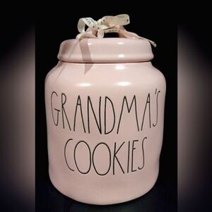 Rae Dunn Magenta Large Cookie Jar Grandma's Cookies Pink